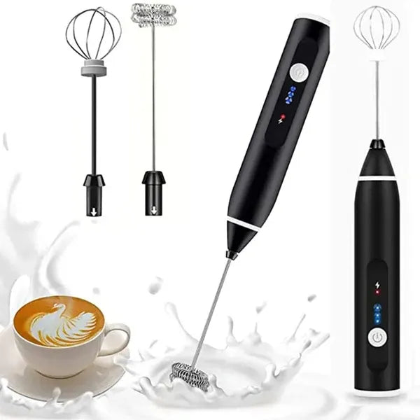 2 in 1 Coffee Beater Rechargeable Smooth Mixing