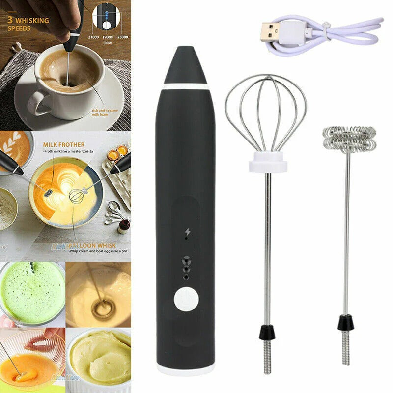 2 in 1 Coffee Beater Rechargeable Smooth Mixing