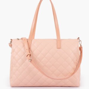 Baby Pink Quilted Tote