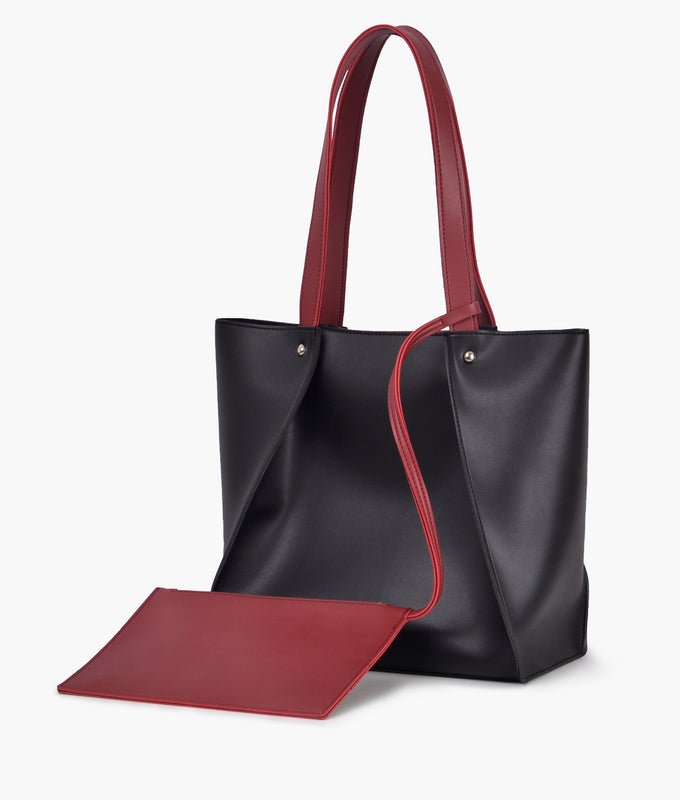 Black Red Shopping Tote