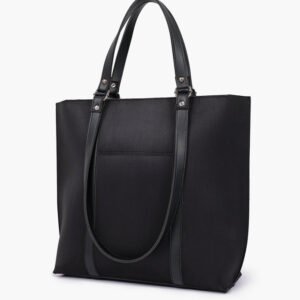 Black Suede Tote Bag