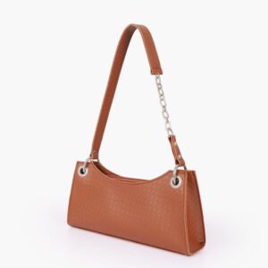 Brown Chain Shoulder Purse