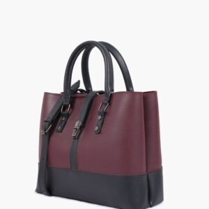 Burgundy Black Shoulder Bag