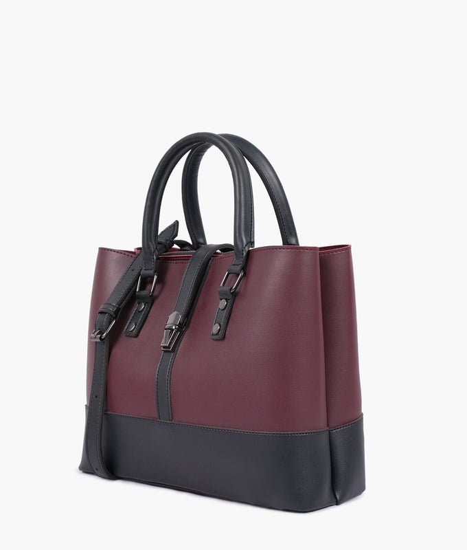 Burgundy Black Shoulder Bag