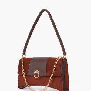 Dark Brown Suede Bag