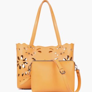 Mustard Floral Tote Bag