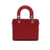 Checker Mini Crossbody Bag - Red