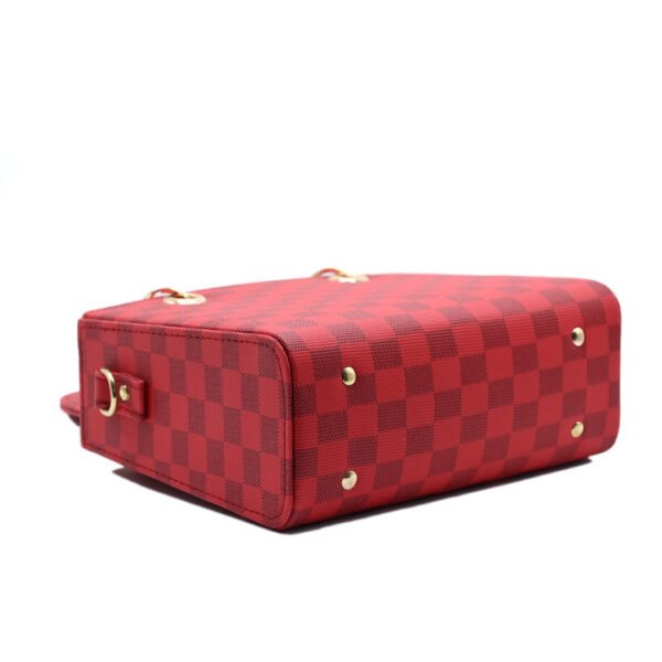 Checker Mini Crossbody Bag - Red