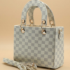 Checker Mini Crossbody - White