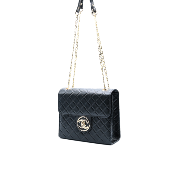 Trendy Chain Shoulder Bag – Black