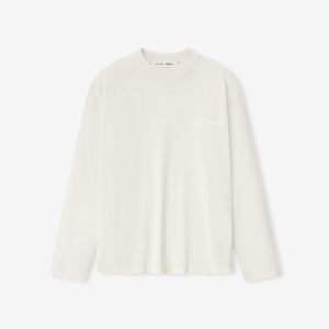 125HO255882FW_WOMENS_CLASSIC_FIT_LONG_SLEEVE_TEE-IVORY_1.jpg Womens Embroidered Classic Long Sleeve Tee