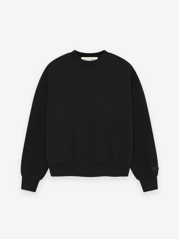 192AS252040_CLASSIC_FIT_FLEECE_CREWNECK-JET_BLACK_1.jpg Classic Crewneck Sweatshirt