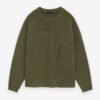 Heavy Waffle Crewneck Sweater