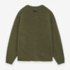 Heavy Waffle Crewneck Sweater