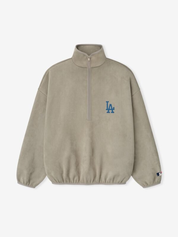 Dodgers Suede Fleece Modern Half Zip
