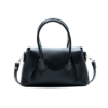 Seren Croc Satchel Tote – Black