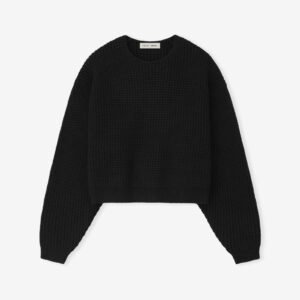 AR4BCMzg.jpg Womens Heavy Waffle 90s Crewneck Sweater