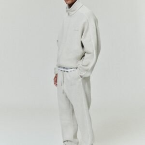 Modern Fleece Track Jacket With Piping
