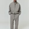 Modern Fleece Track Jacket With Piping