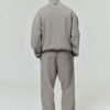 Modern Fleece Track Jacket With Piping