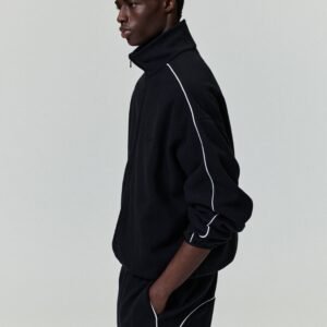 Modern Track Jacket With Piping