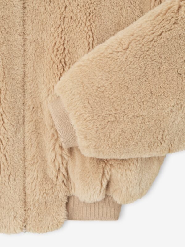 Alpaca Hooded Bomber Jacket