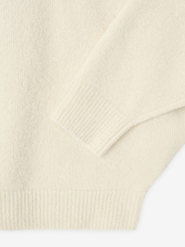 Wool Split High Neck Sweater