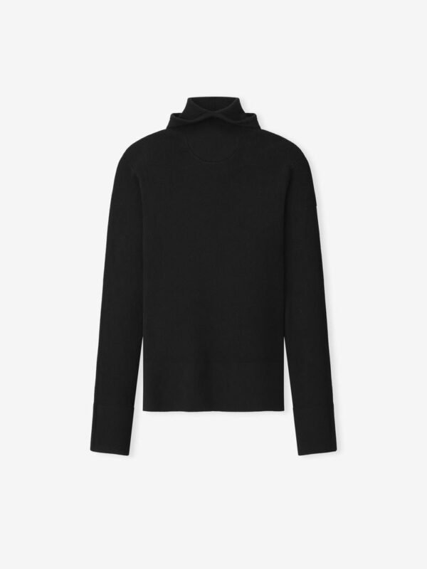 UATDTMag.jpg Womens Long Sleeve Hooded Rib Top