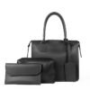 black1.jpg Clever 3-Piece Bag Set – Black